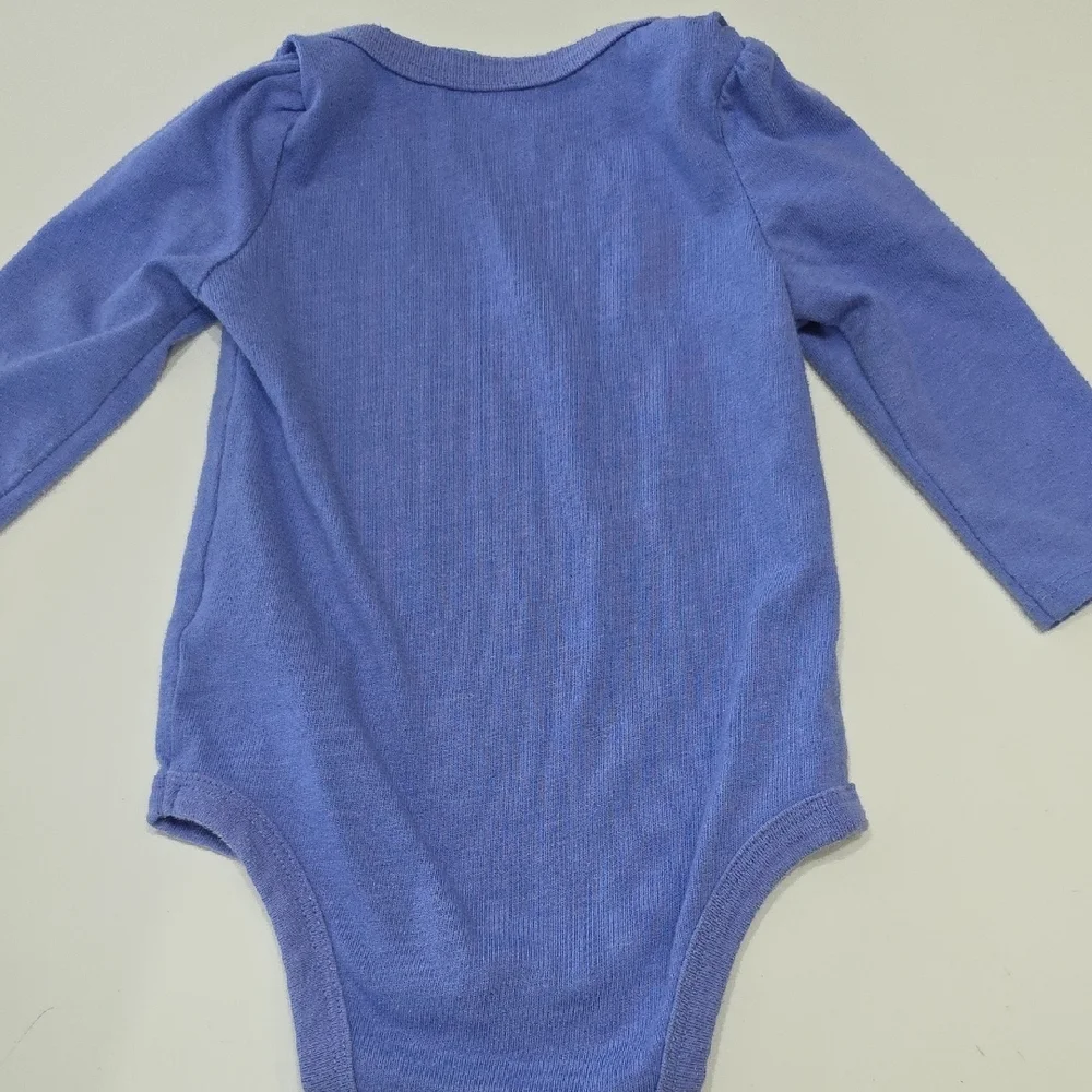 Circo & Carter's Baby Girl Blue Long Sleeve Graphic Bodysuit Bundle Size 6M